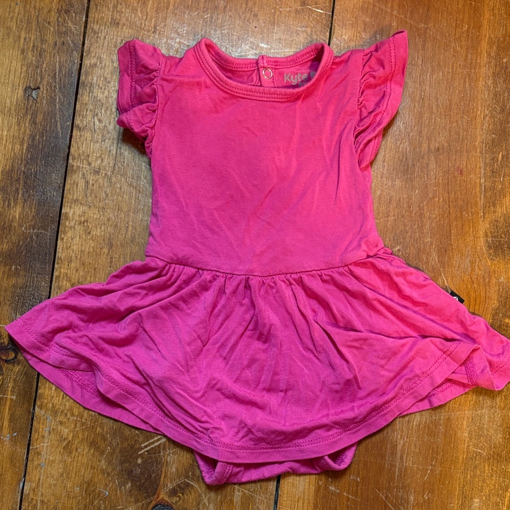 Kyte Baby Raspberry Twirl Bodysuit Dress
